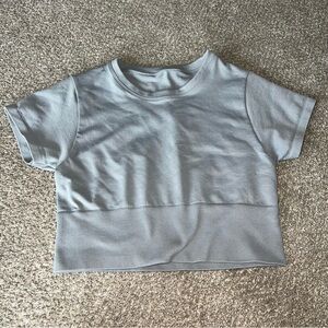NWOT! Aerie - Sidewalk Seamless Cropped Top - Grey Medium